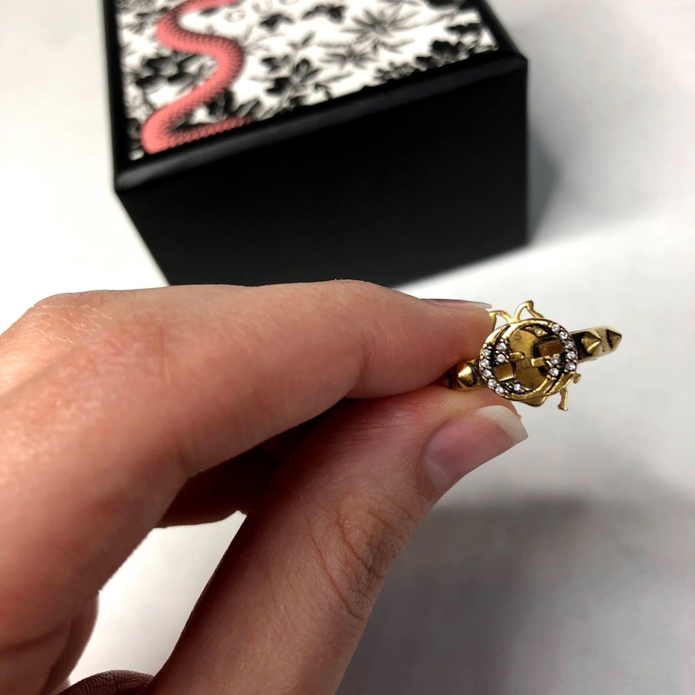 Gucci Bee Ring With Interlocking G - image 2